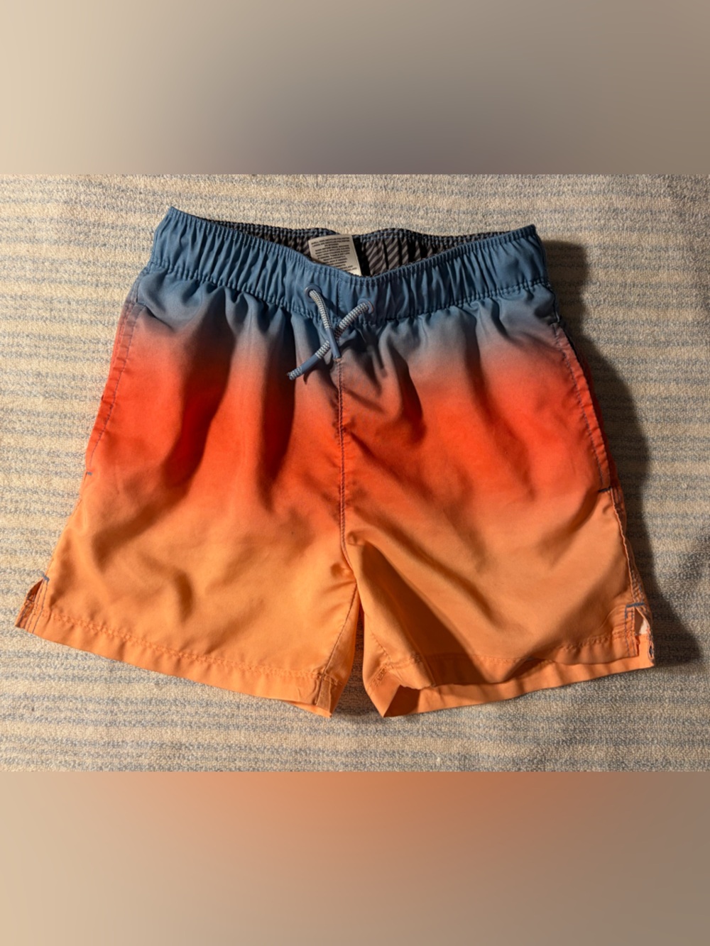 art class Blue to Orange Gradient Boys Swim Trunks sunset